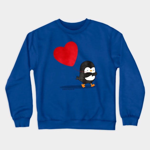 Penguin in Love 5 Crewneck Sweatshirt by thepenguinsfamily